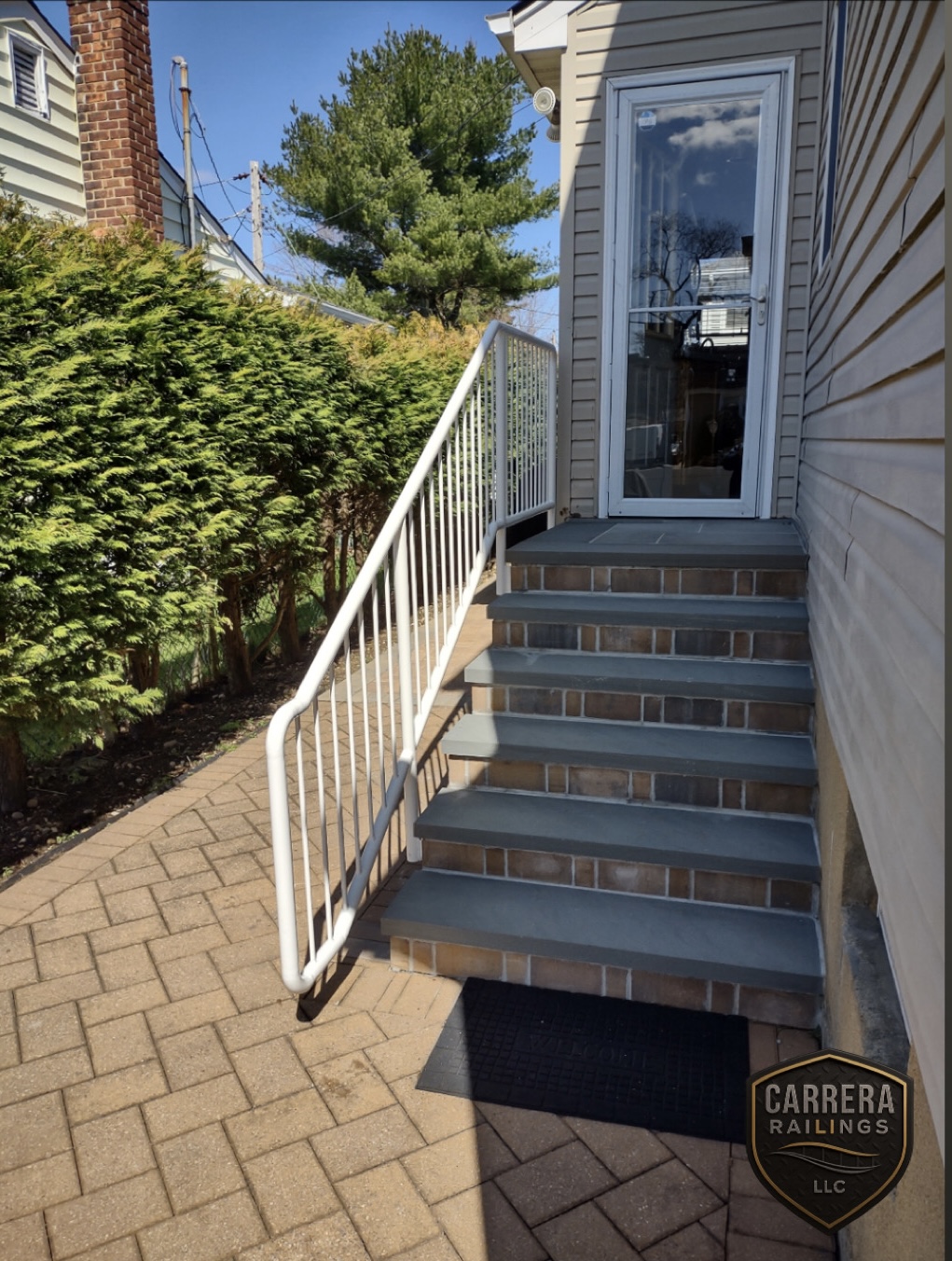 Sturdy and stylish stair railing.