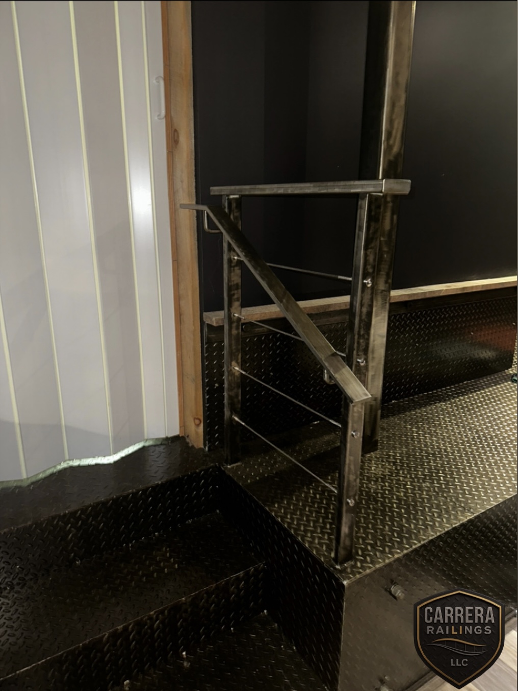 Classic picket railing for a timeless look.