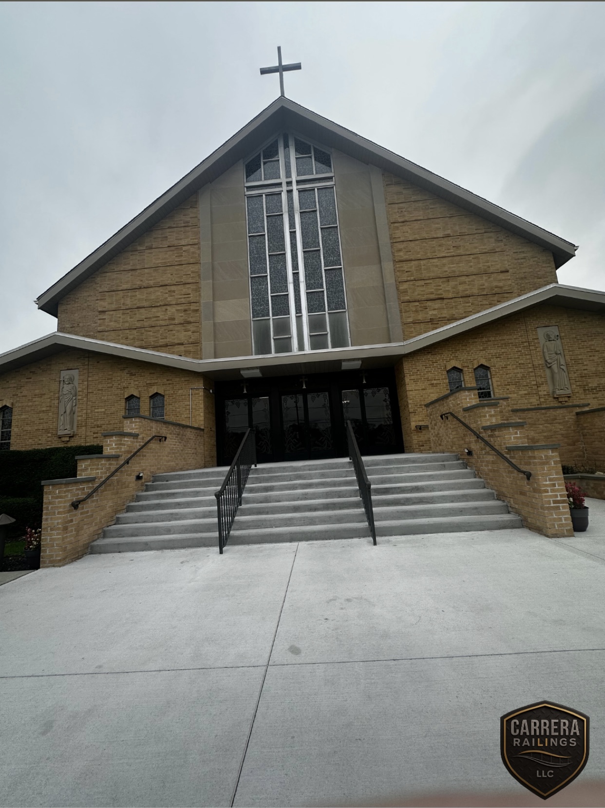 Safe and secure stair railings.